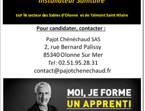 Pajot Chénéchaud recherche un apprenti en Plomberie-Sanitaire