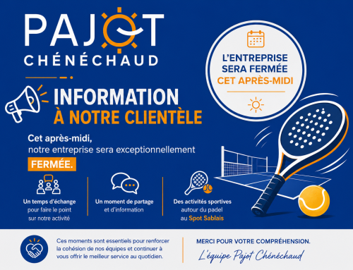 Fermeture exceptionnelle le jeudi 2 juillet après-midi…